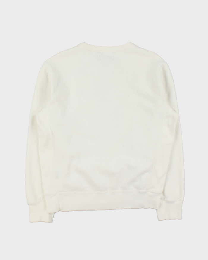 Vintage 00s Polo Ralph Lauren White Crewneck Sweatshirt - M