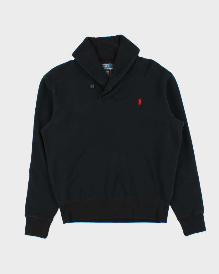 Vintage 00s Polo Ralph Lauren Shawl Neck Sweatshirt - S