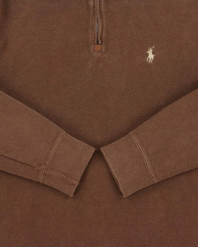 Vintage 00s Polo Ralph Lauren Quarter-Zip Sweatshirt - M