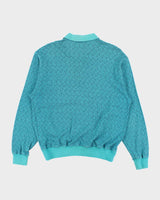 Vintage 1990s Modigilani Collared Boxy Pocket Sweatshirt - L