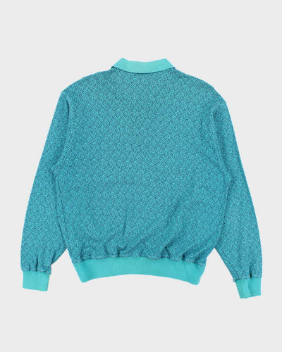 Vintage 1990s Modigilani Collared Boxy Pocket Sweatshirt - L