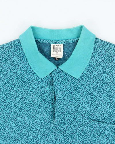 Vintage 1990s Modigilani Collared Boxy Pocket Sweatshirt - L