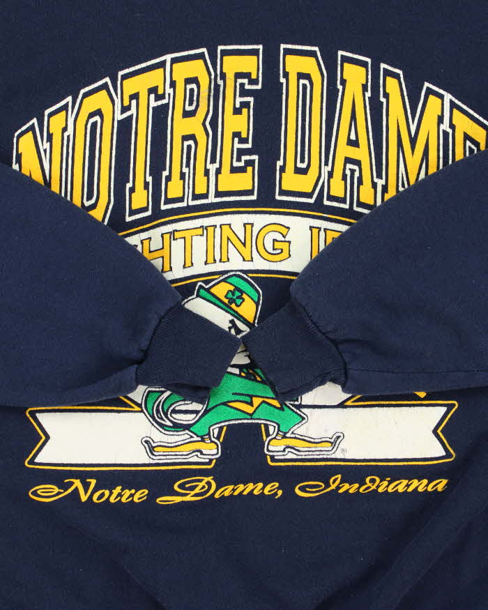 Vintage 1990s Notre Dame Fighting Irish Indiana Crewneck Sweatshirt - M