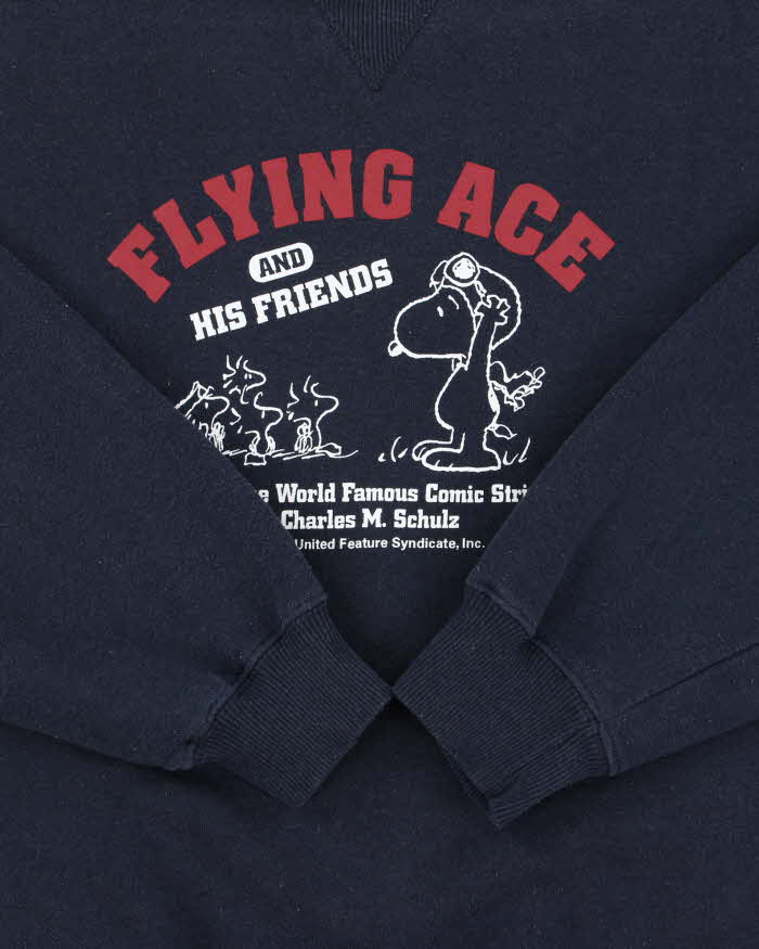 Vintage 1990s Peanuts Flying Ace Crewneck Sweatshirt - L