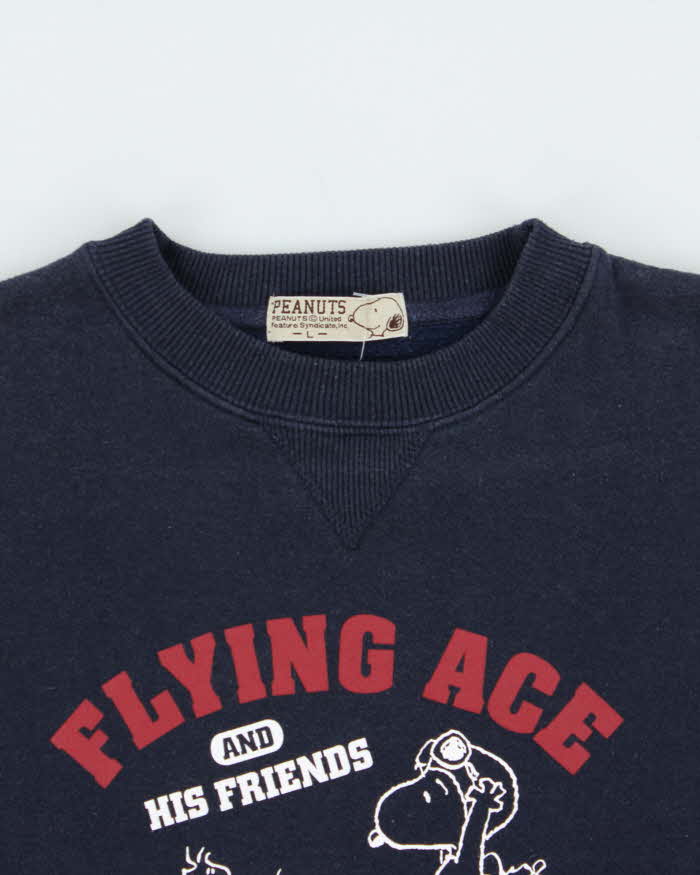 Vintage 1990s Peanuts Flying Ace Crewneck Sweatshirt - L