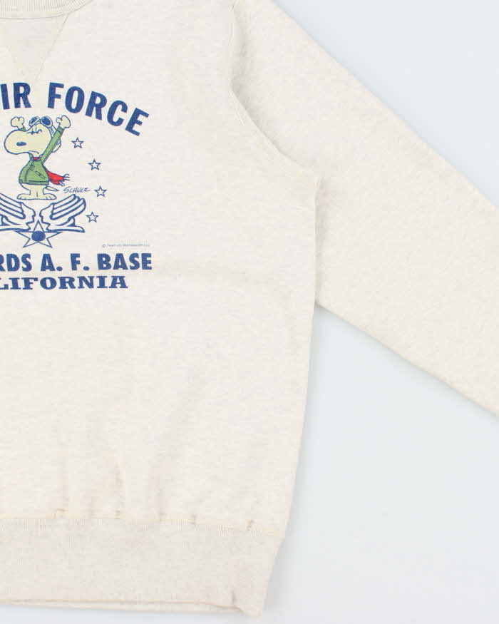 Vintage 00s Buzz Rickson x Peanuts Japan U.S Airforce Crewneck Sweatshirt - L