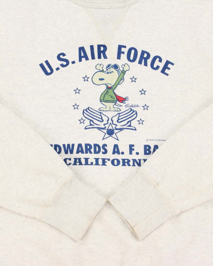 Vintage 00s Buzz Rickson x Peanuts Japan U.S Airforce Crewneck Sweatshirt - L