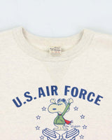 Vintage 00s Buzz Rickson x Peanuts Japan U.S Airforce Crewneck Sweatshirt - L