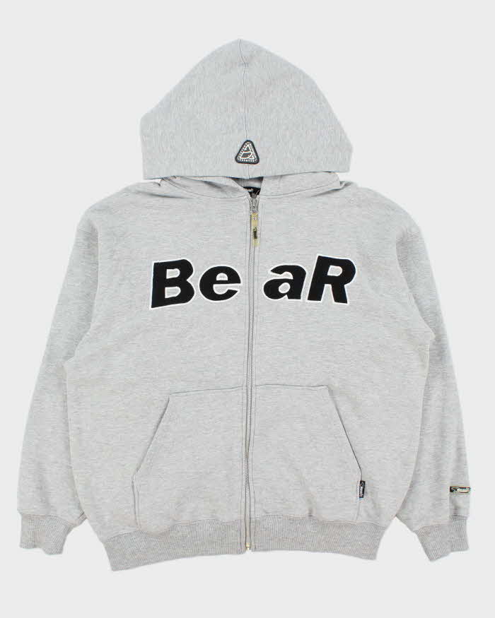 Vintage 1990s Bear USA Spell-Out Zip-Up Hoodie  - L