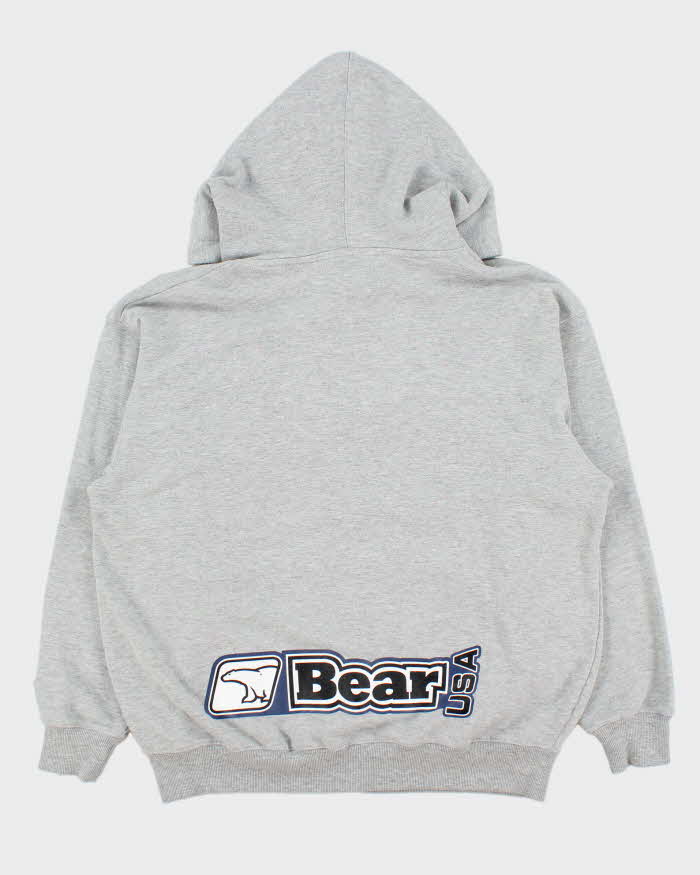 Vintage 1990s Bear USA Spell-Out Zip-Up Hoodie  - L