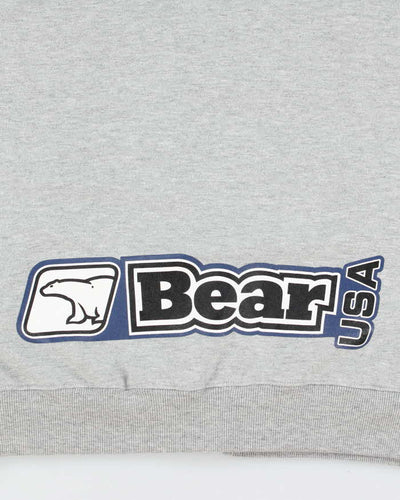 Vintage 1990s Bear USA Spell-Out Zip-Up Hoodie  - L