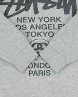 Vintage Stussy Big Cities Crewneck Sweatshirt - S