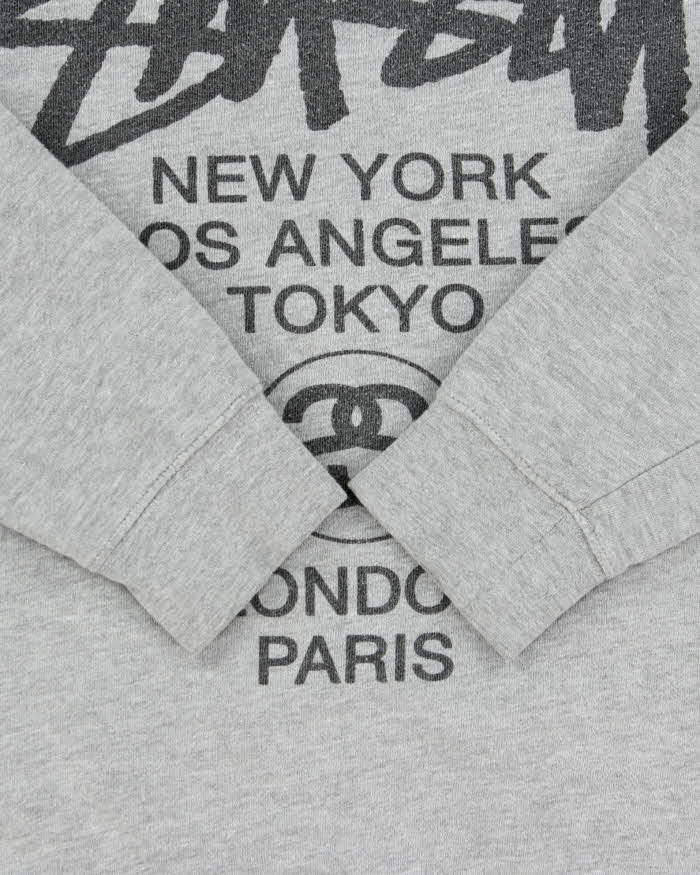 Vintage Stussy Big Cities Crewneck Sweatshirt - S