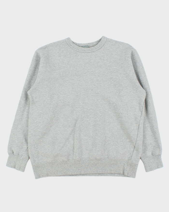 Vintage 1990s Paul Smith Jeans Heavyweight Marl Grey Crewneck Sweatshirt - L