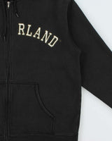 Vintage 1990s Timberland Spell-Out Heavyweight Full-Zip Hoodie - M