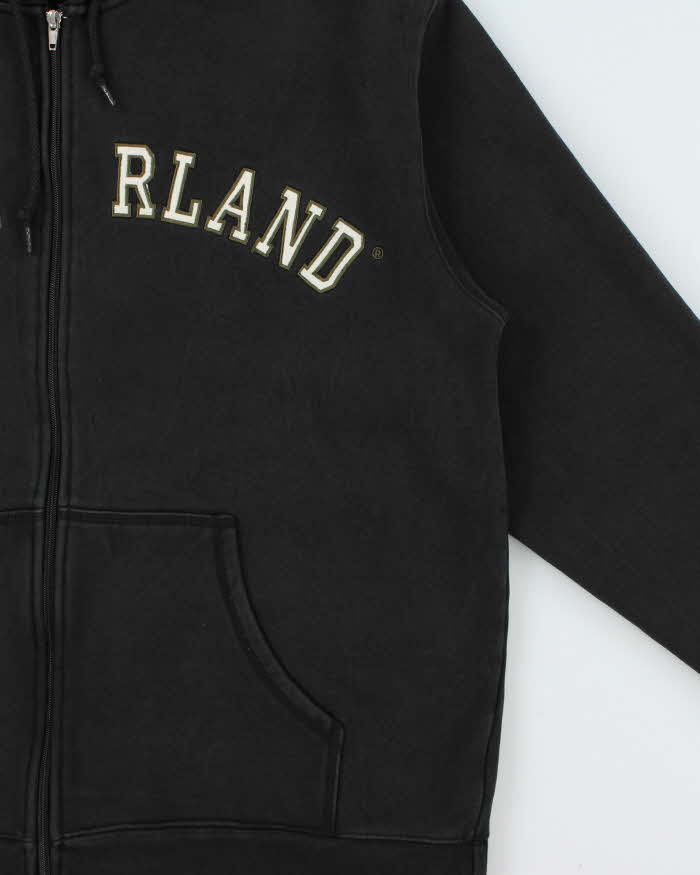 Vintage 1990s Timberland Spell-Out Heavyweight Full-Zip Hoodie - M