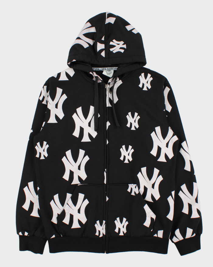 Vintage Y2K 00s L.A Collection New York Yankees Heavyweight Full-Zip Hoodie - L