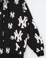 Vintage Y2K 00s L.A Collection New York Yankees Heavyweight Full-Zip Hoodie - L