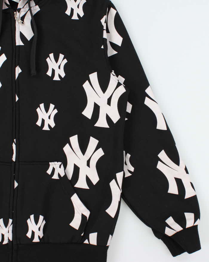 Vintage Y2K 00s L.A Collection New York Yankees Heavyweight Full-Zip Hoodie - L