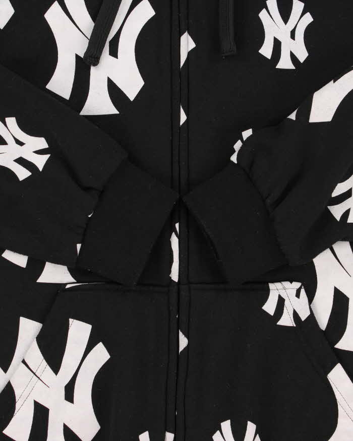 Vintage Y2K 00s L.A Collection New York Yankees Heavyweight Full-Zip Hoodie - L