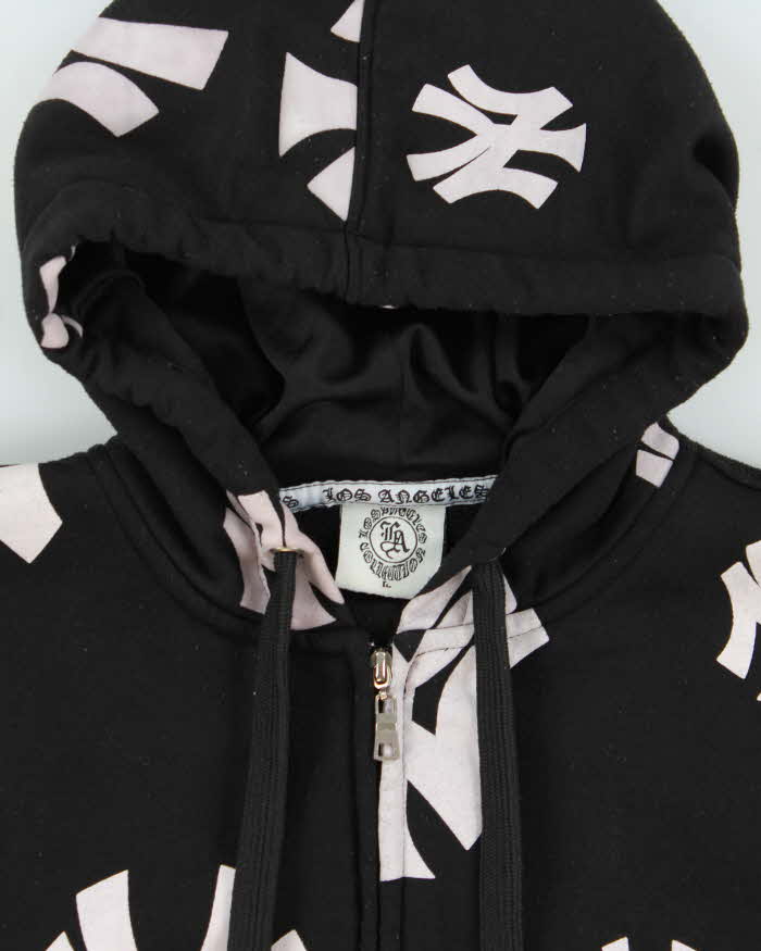 Vintage Y2K 00s L.A Collection New York Yankees Heavyweight Full-Zip Hoodie - L