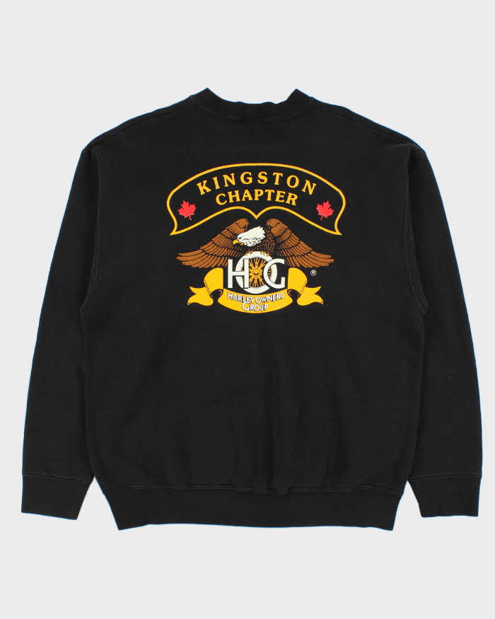 Vintage 1990s HOG Harley Owners Club Kingston Chapter Crewneck Sweatshirt - L