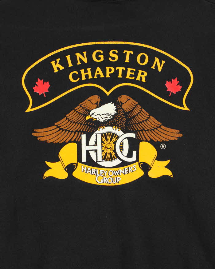 Vintage 1990s HOG Harley Owners Club Kingston Chapter Crewneck Sweatshirt - L