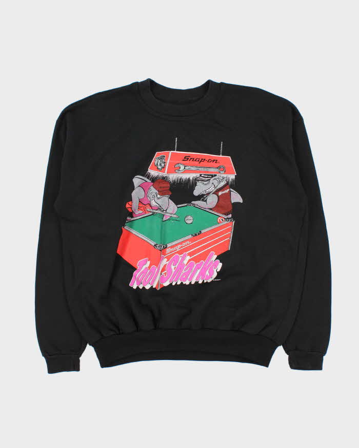 Vintage 1990s Snap-On Tool Sharks Crewneck Sweatshirt - L