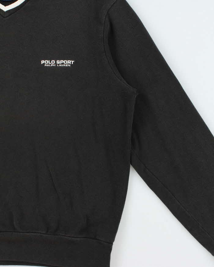 Vintage 1990s Polo Sport Ralph Lauren V-Neck Sweatshirt - M
