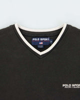 Vintage 1990s Polo Sport Ralph Lauren V-Neck Sweatshirt - M
