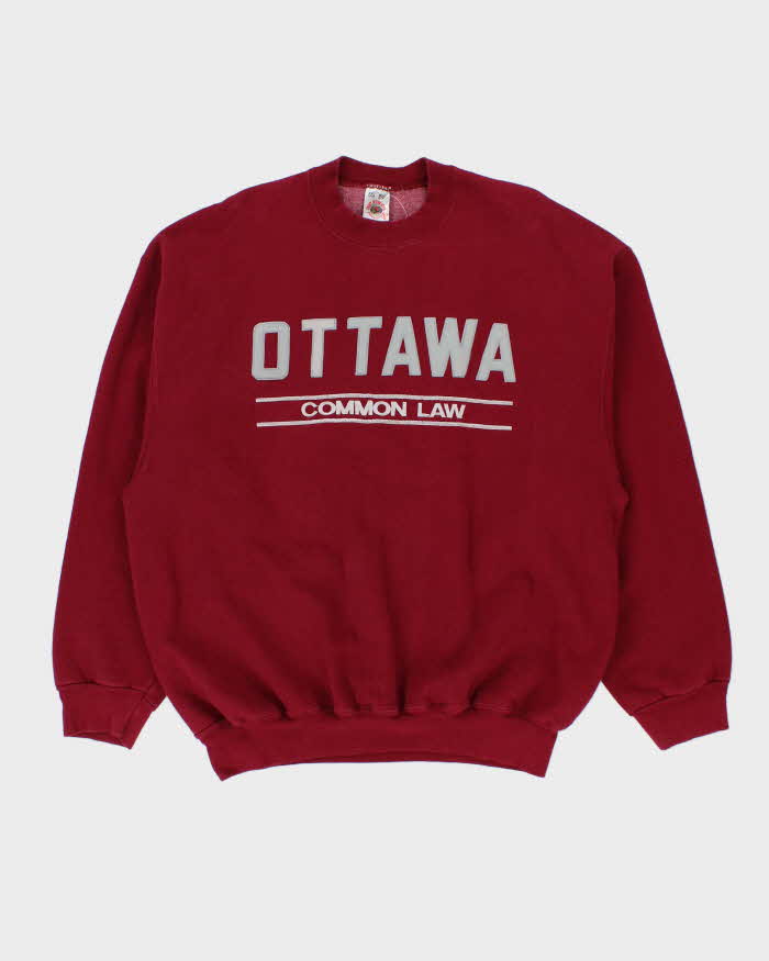 Vintage 1990s FOTL Ottawa Heavyweight Crewneck Sweatshirt - XXL
