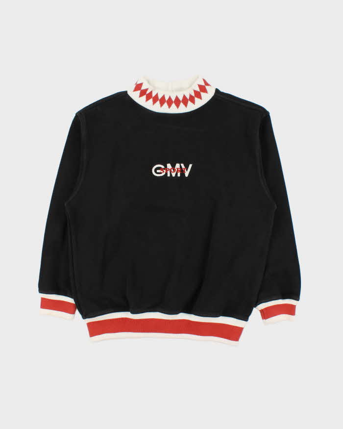 Vintage 1990s Gian Marco Venturi Sport High-Neck Sweatshirt - M