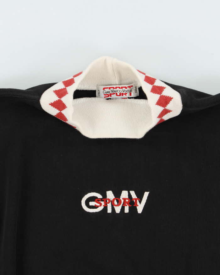 Vintage 1990s Gian Marco Venturi Sport High-Neck Sweatshirt - M