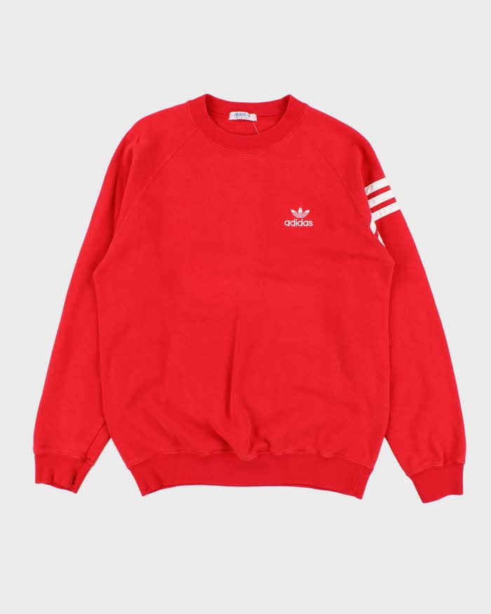 Vintage 1980s Adidas Originals 3 Stripe Crewneck Sweatshirt - L