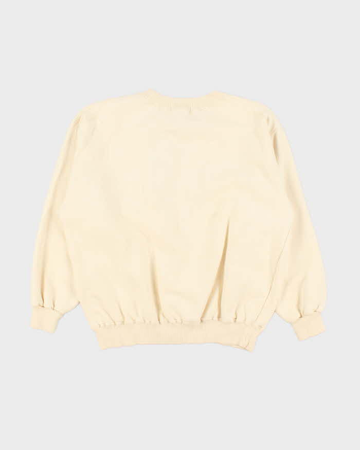 Vintage 1980s Yves Saint Laurent Embroidered Nautical Crewneck Sweatshirt - M