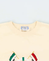 Vintage 1980s Yves Saint Laurent Embroidered Nautical Crewneck Sweatshirt - M