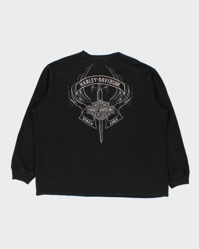 Vintage 00s Harley Davidson Embroidered Crewneck Sweatshirt - XXL