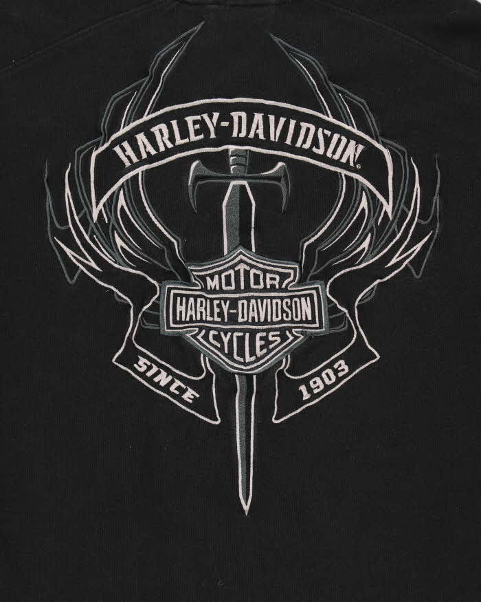 Vintage 00s Harley Davidson Embroidered Crewneck Sweatshirt - XXL