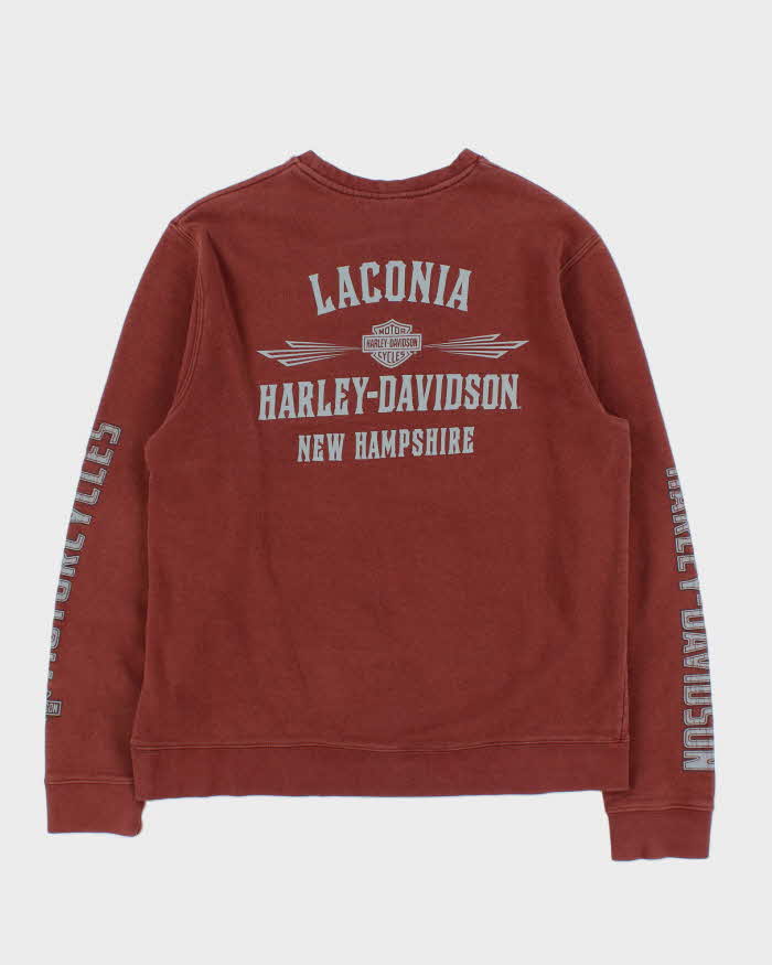 Vintage Harley Davidson Laconia New Hampshire Crewneck Sweatshirt - L