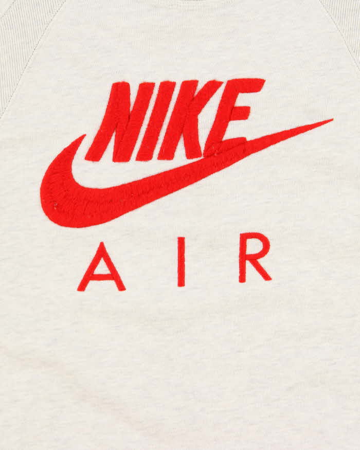Vintage Y2K 00s Nike Air Marl Grey Crewneck Sweatshirt - M