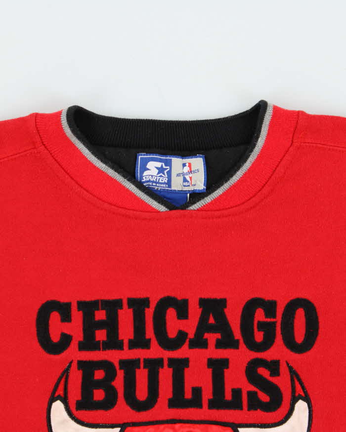 Vintage 1990s Starter NBA Chicago Bulls Crewneck Sweatshirt - L