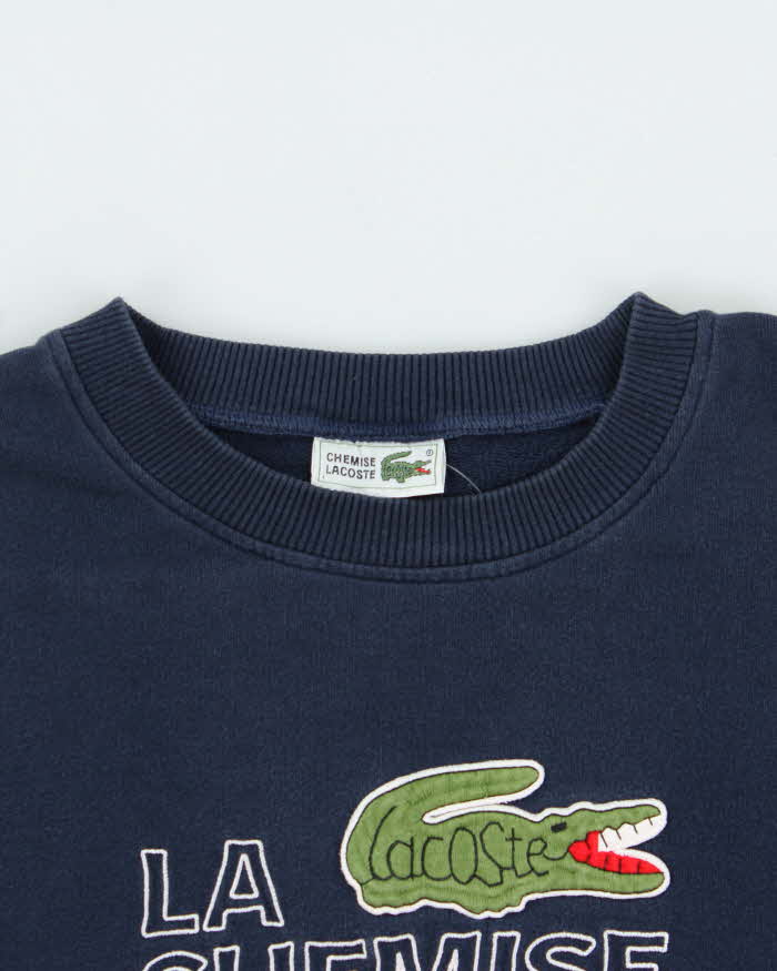 Vintage 1990s Lacoste La Chemise Embroidered Crewneck Sweatshirt - M
