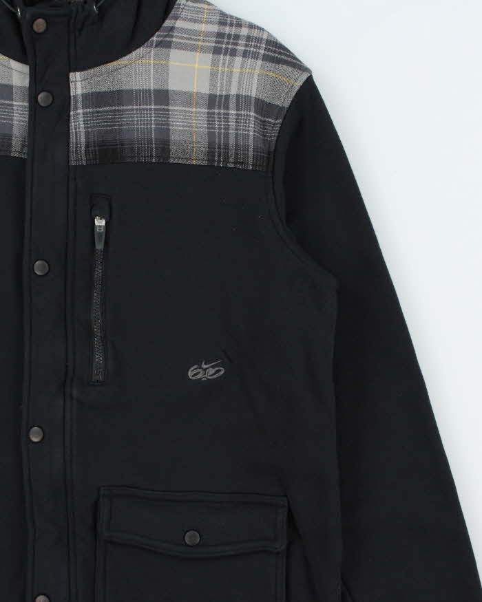 Vintage 00s Nike 6.0 Heavyweight Plaid Full-Zip Hoodie - M