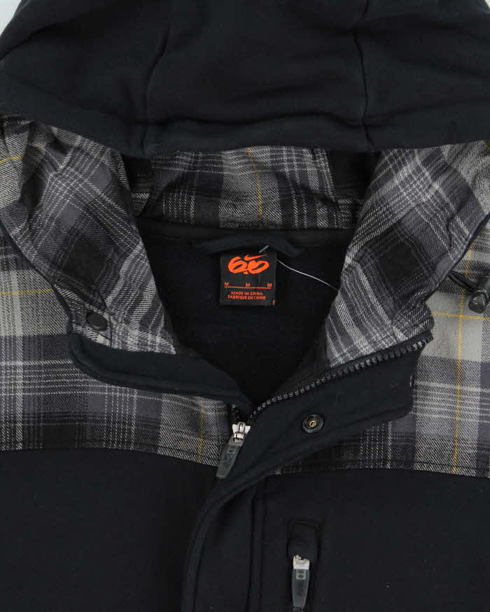 Vintage 00s Nike 6.0 Heavyweight Plaid Full-Zip Hoodie - M