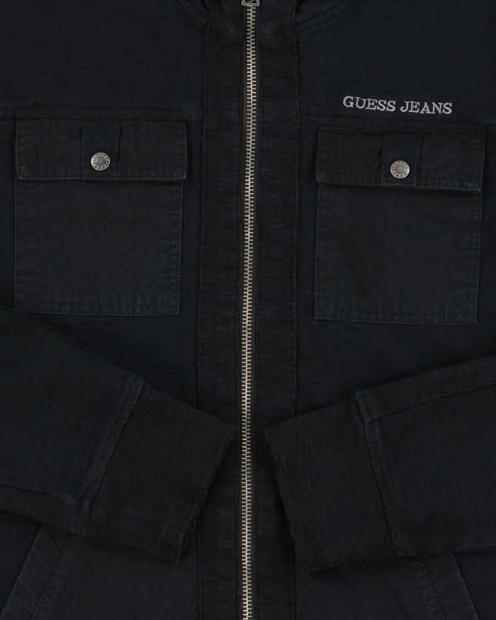 Vintage Y2K 00s Guess Jeans Full-Zip Utility Sweatshirt - S