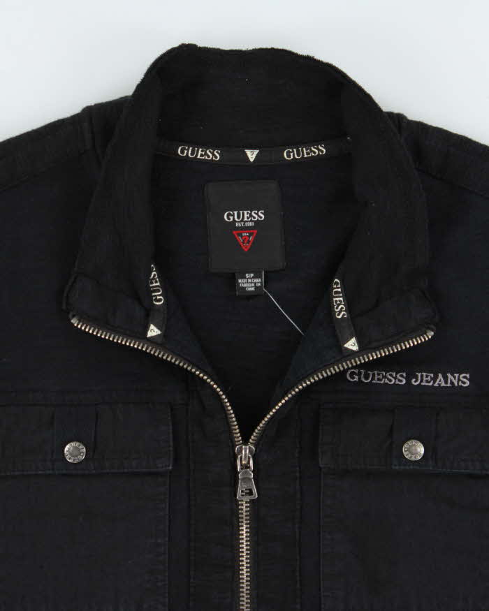 Vintage Y2K 00s Guess Jeans Full-Zip Utility Sweatshirt - S