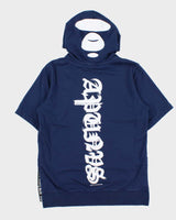 Aape By A Bathing Ape 'Aape Now' Short Sleeve Quarter-Zip Hoodie - S