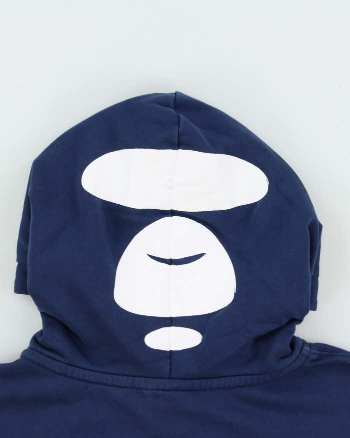 Aape By A Bathing Ape 'Aape Now' Short Sleeve Quarter-Zip Hoodie - S