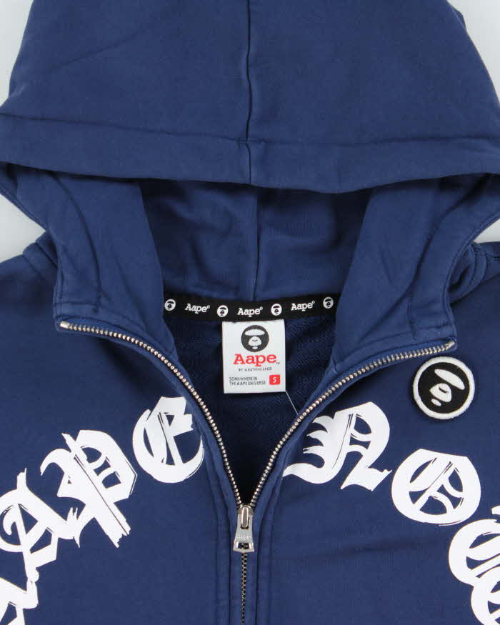 Aape By A Bathing Ape 'Aape Now' Short Sleeve Quarter-Zip Hoodie - S