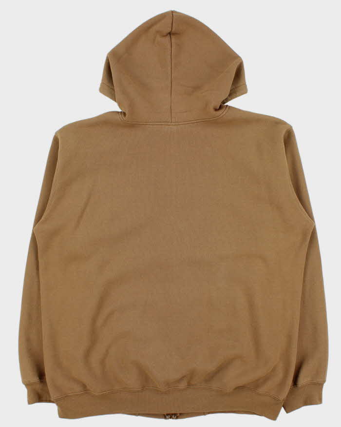 Vintage Carhartt Khaki Brown Heavyweight Zip-Up Hoodie - XL